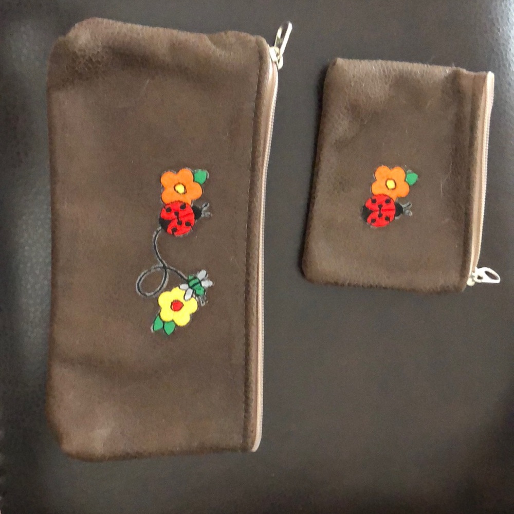 Soft leather pouches/change purse